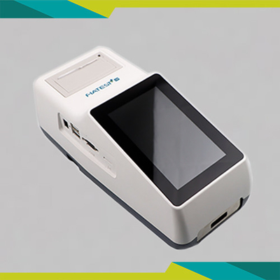 Analizator immunologiczny fluorescencji (ręczny), wykrywanie emitowanej fluorescencji, interakcja antygen-przeciwciało