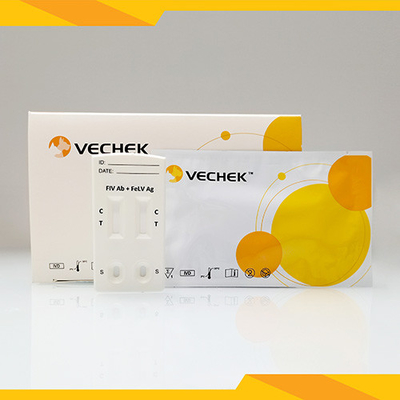 Zestawy szybkich testów weterynaryjnych dla kotów, szybki test FIV Ab FeLV Antigen Combo